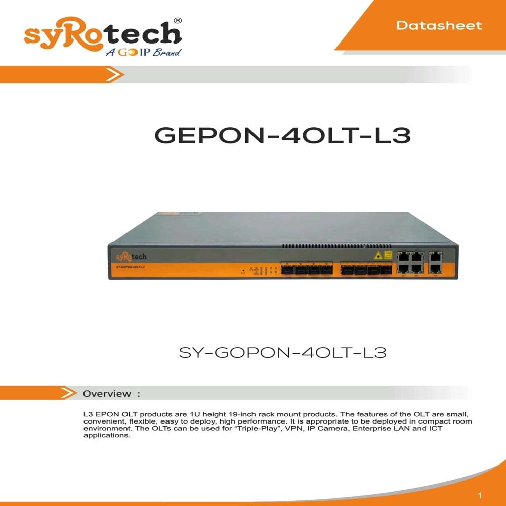 Syrotech 4 Port Gepon Olt