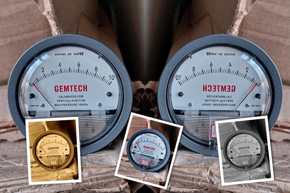 Gemtech G2005 Differential Pressure Gauge 0-5 Inch