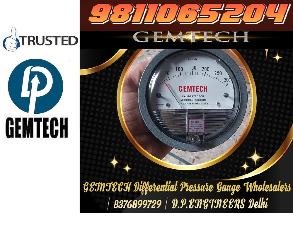 Wholesaler India GEMTECH DIFFERENTIAL PRESSURE GAUGE by Malpur Solan Himachal Pradesh