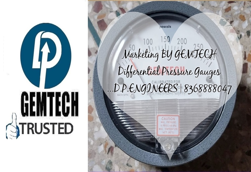 Series G2000 GEMTECH Differential Pressure Gauges by Nagpur Maharashtra