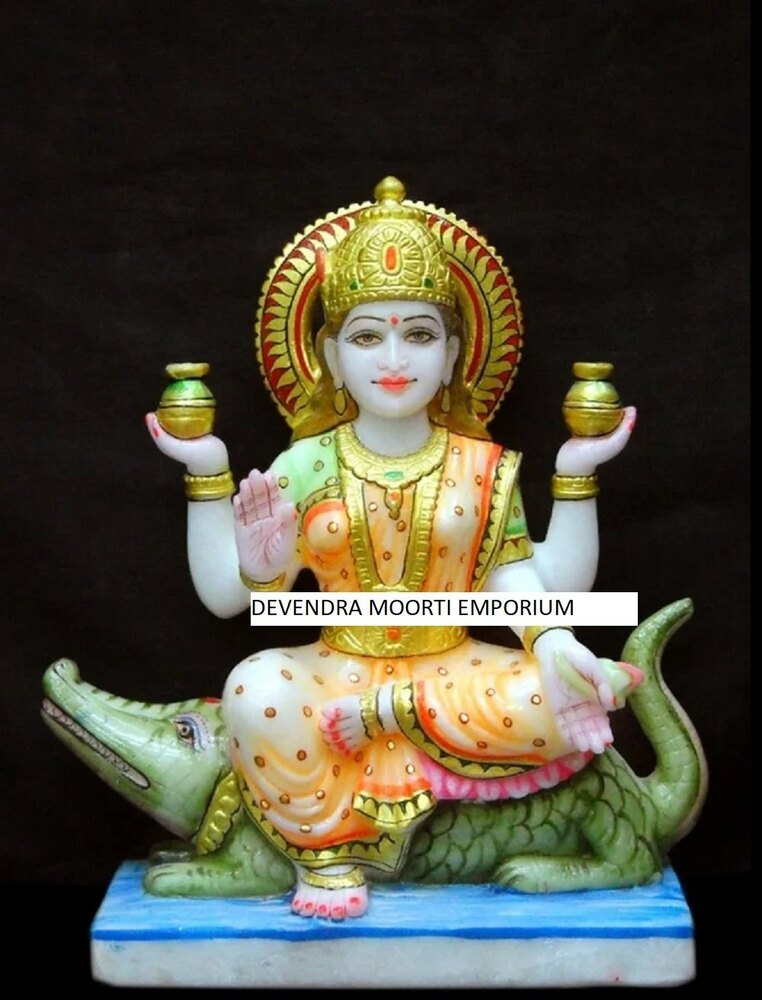 marble ganga mata statue