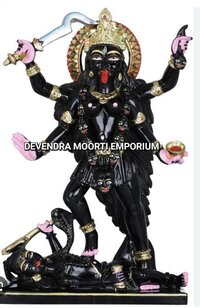 Marble Kali Mata Statue - Handcrafted Marble Craftsmanship, Exquisite Detailing And Finish, Ideal For Home Decoration And Spiritual Engagement