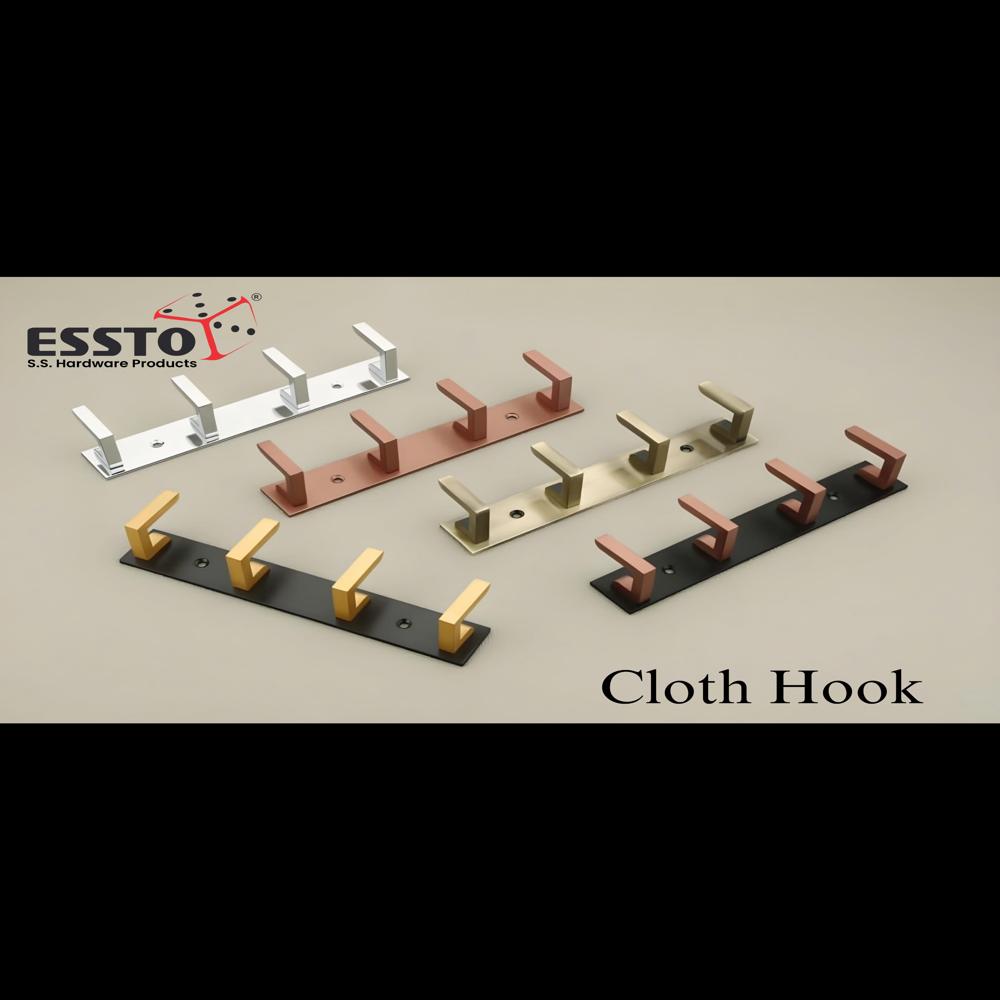 Cloth Hanger Hook - Color: Black & Silver