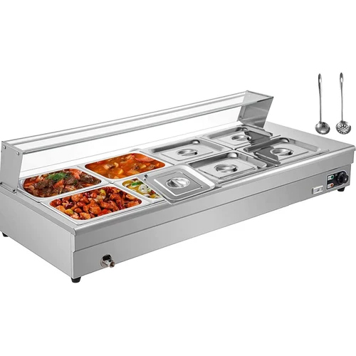 8 Pans Bain Marie - Color: Silver