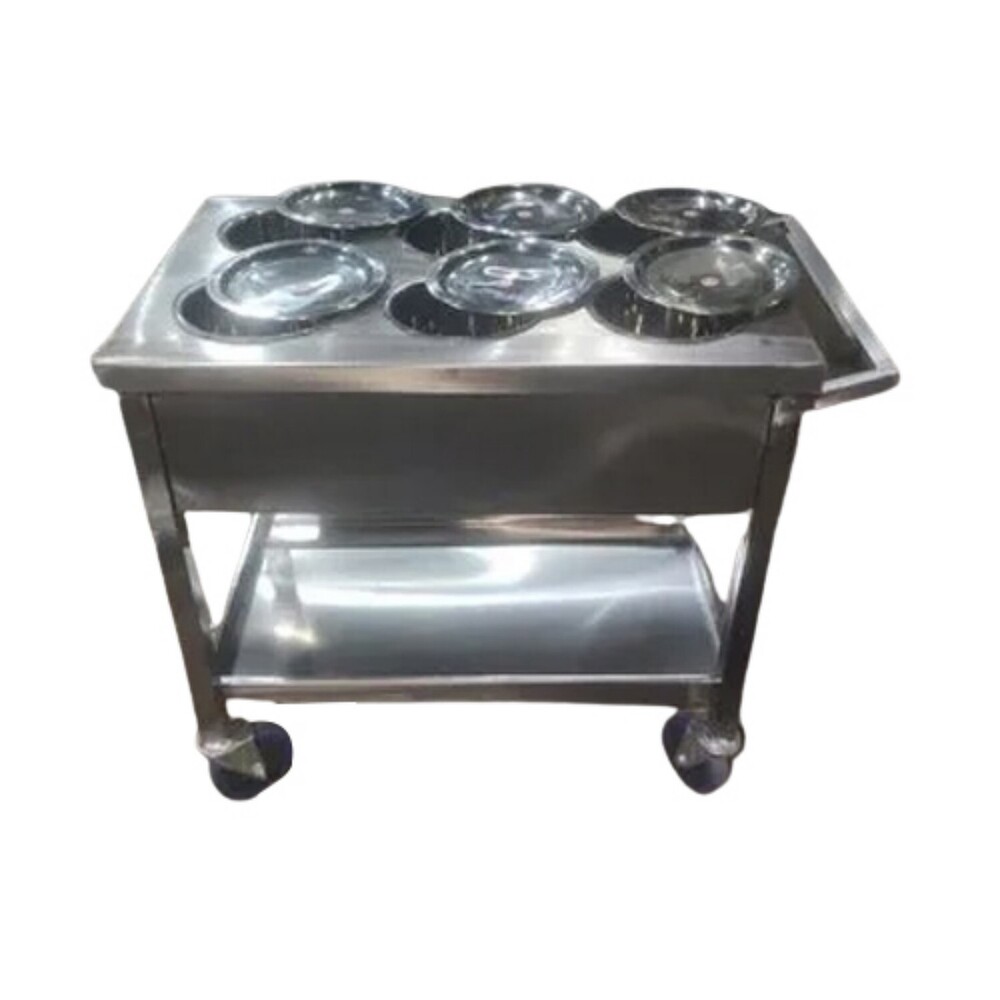 Service Trolley - Color: Silver