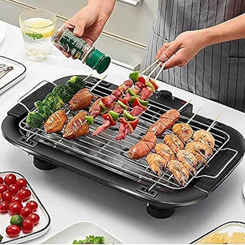 Electric Barbecue Grill - Interior Coating: Polished