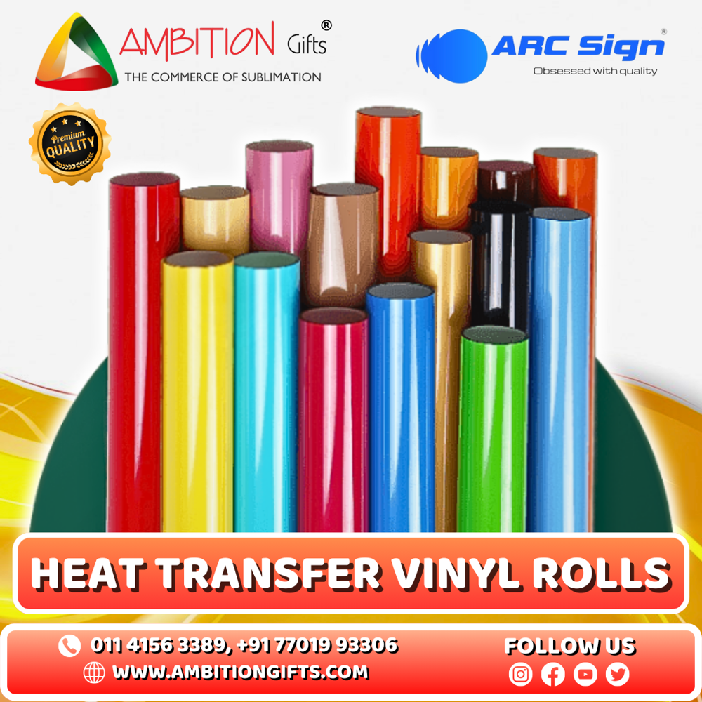 ARC SIGN PU High Flex Heat Transfer Vinyl For Fabric Printing Like T-Shirt,Bag Etc