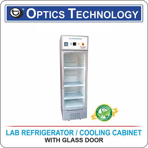 Lab Refrigerator, Cooling Cabinet With Glass Door
