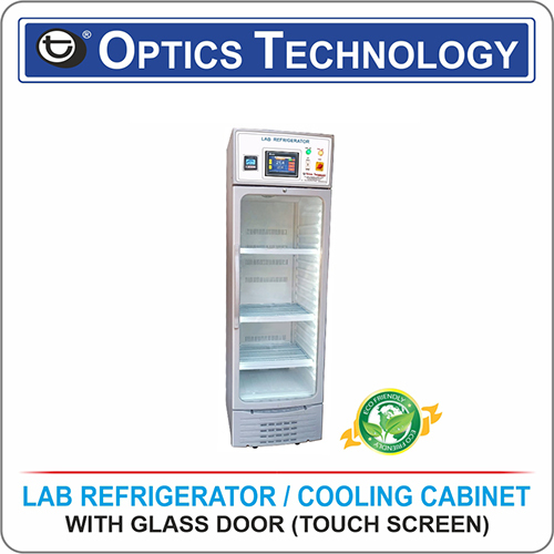 Lab Refreigerator, Cooling Cabinet with Glass Door (Touch Screen)