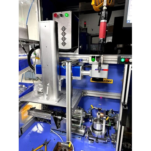 Laser Marking Machine With Traceability - Color: White And Blue