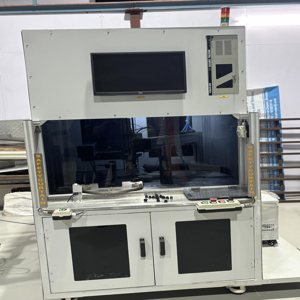 Laser Marking Machine With Traceability - Color: White And Blue