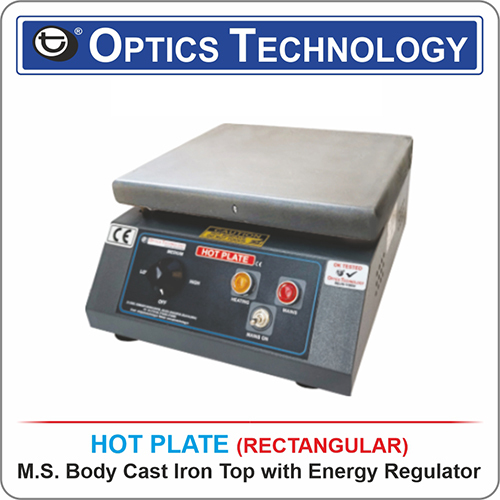 Hot Plate (Rectangular) MS Body Cast Iron Top with Energy Regulator