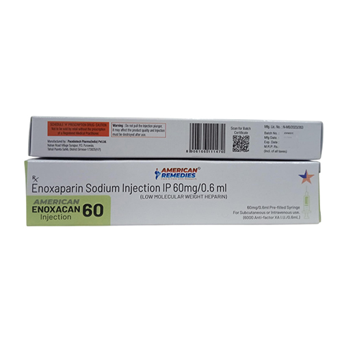 60mg Enoxaparin Sodium Injection IP