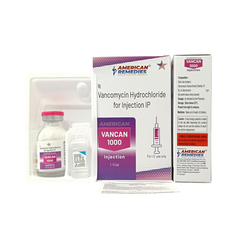 1000 Vancomycin Hydrochloride For Injection IP