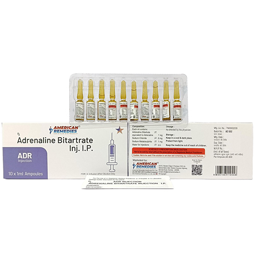Adernaline Bitartrate Injection IP