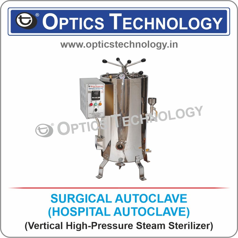 Surgical Autoclave (Hospital Autoclave) Vertical High Pressure Steam Sterilizer - Material: Stainless Steel