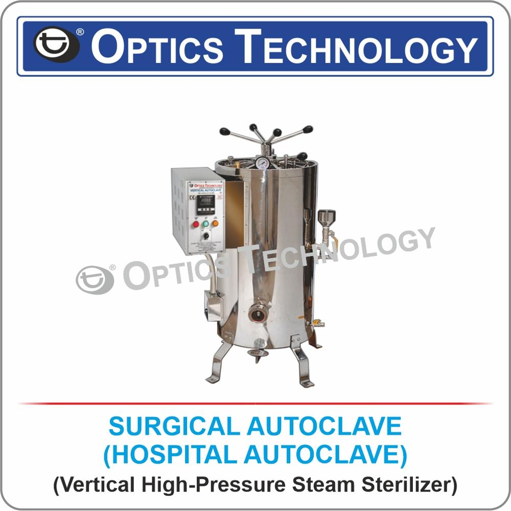 Surgical Autoclave (Hospital Autoclave) Vertical High Pressure Steam Sterilizer - Material: Stainless Steel