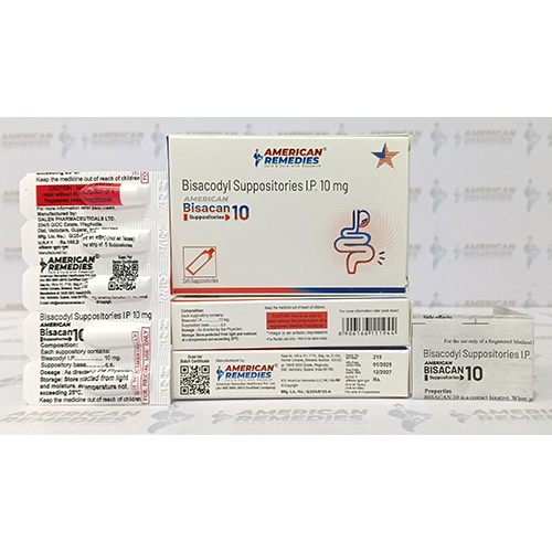 Bisacodyl Suppositories Ip - Drug Type: General Medicines