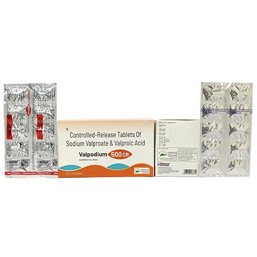 Controlled-Release Tablets Of Sodium Valproate And Valproic Acid