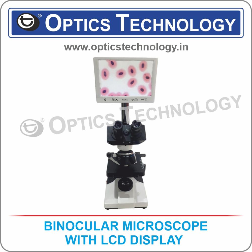 BINOCULAR MICROSCOPE WITH LCD DISPLAY