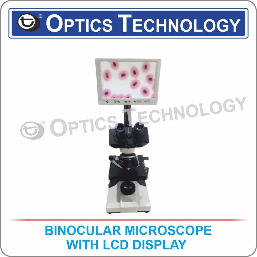 BINOCULAR MICROSCOPE WITH LCD DISPLAY