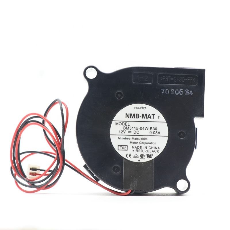 NMB BM5115-04W-B30 5015 12V DC 0.08A 50X50X15mm 5015 5cm 0.72W 0.08A 2.1CFM 3500RPM Chassis Mini Axial Cooling Fan