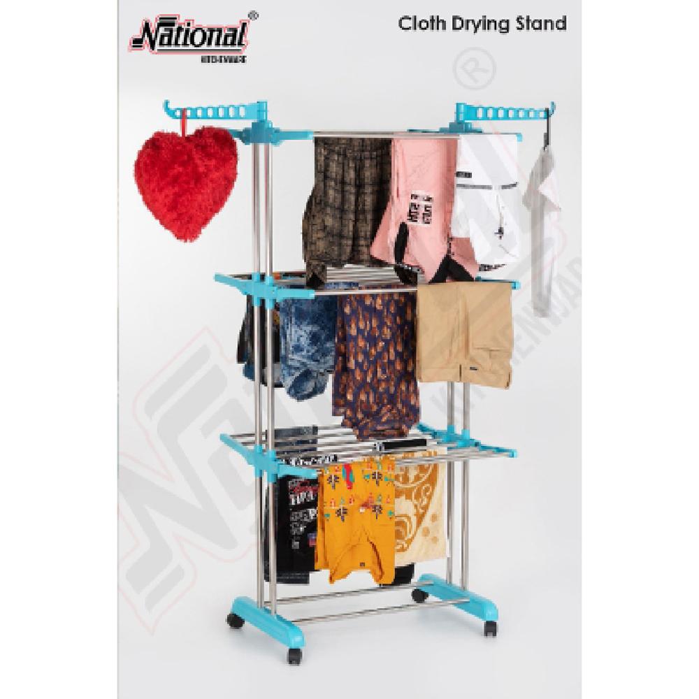 Cloth Drying Stand - Color: Silver