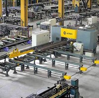 High Precision Cnc H Beam Drilling And Marking Machine Line - Max H Beam Size 150-1000mm, Cnc-controlled, 200-3000 R.p.m Spindle Speed, 1-year Warranty