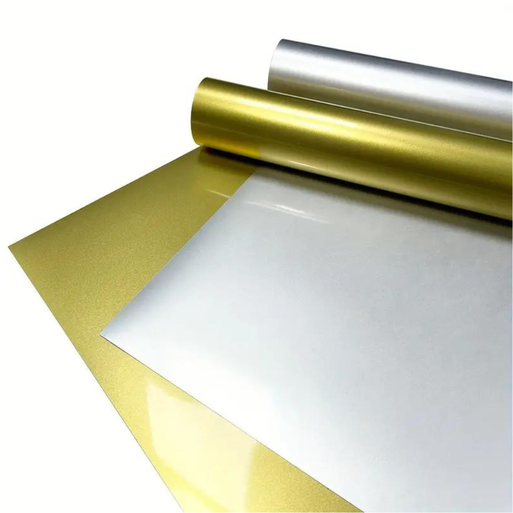 Golden & Silver PU Vinyl Heat Transfer