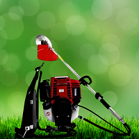Honda Gx-50 Cc Back Pack Brush Cutter - Color: Black & Red