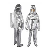 Unisex Silver Aluminized GlassFibre Fire Proximity Suit