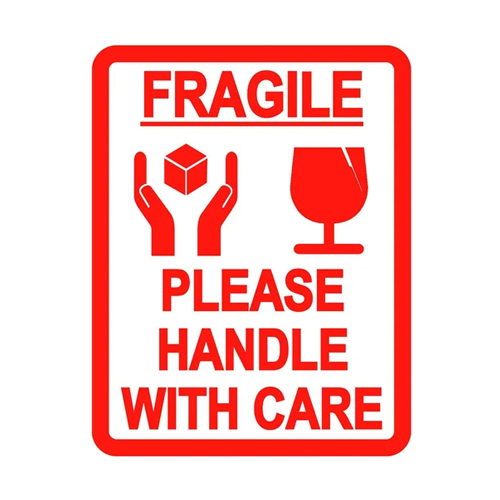 Fragile Handle With Care Sticker Label