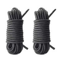 10 Mm Polyester Elastic Rubber Rope - Color: Black