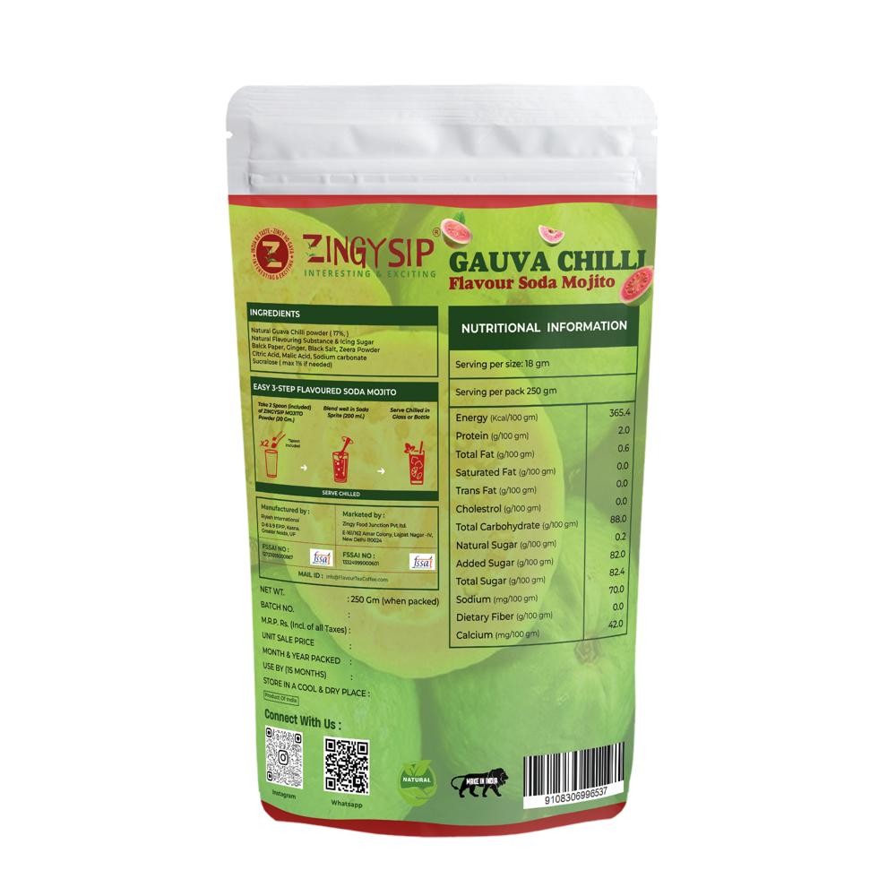 Natural Flavour Guava Chilly Mojito Drink