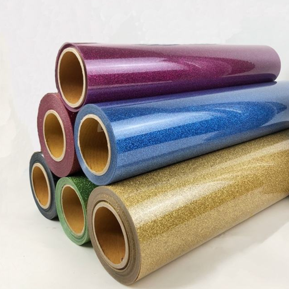 Glitter Heat Transfer Vinyl Film - Color: All Color