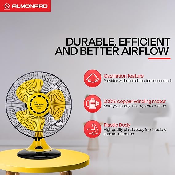 Almonard Fusion Wall cum Table Fan 12