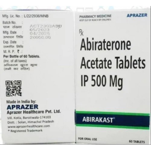 500mg Abiraterone Acetate Tablets IP