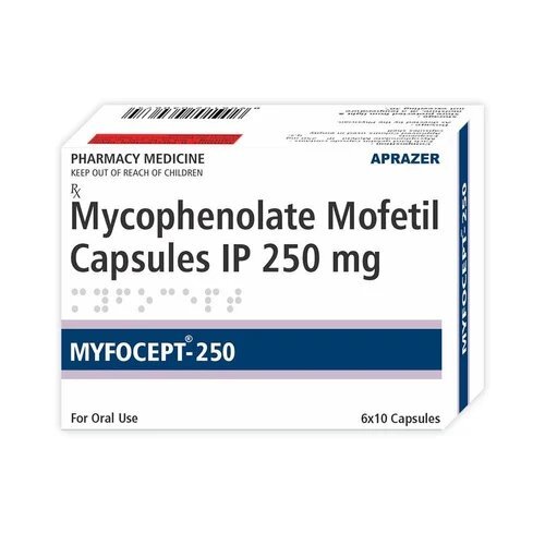 250mg Mycophenolate Mofetil Capsules - Drug Type: General Medicines