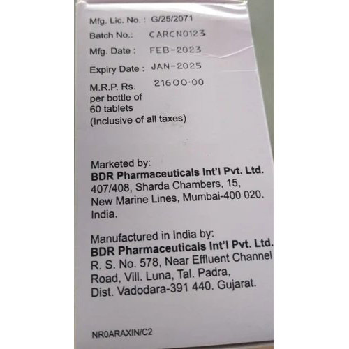 500mg Abiraterone Acetate Tablets IP