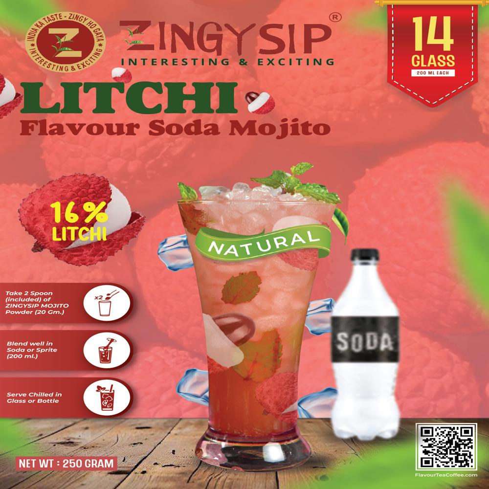 Natural Flavour Litchi Mojito Drink