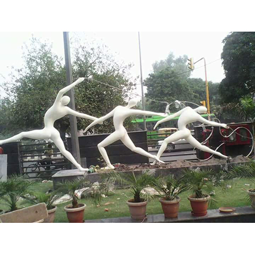 Outdoor Abstract Theme Sculpture - Color: White