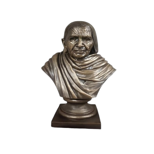 FRP Glass Old lady Sculpture