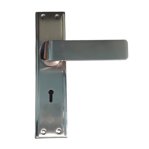 Steel Door Handle - Color: Silver