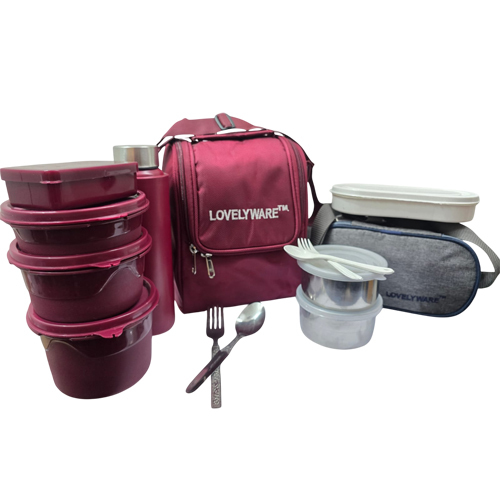 Lovelyware Lunch Box - Color: Silver