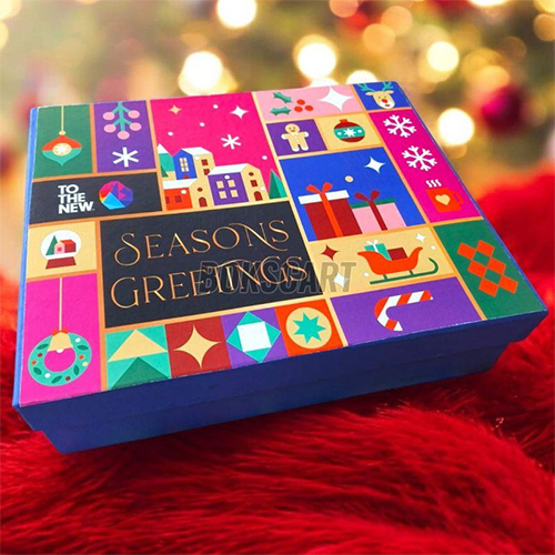 Festival Customized Rigid Gift Packaging Box - Finishing: Glossy Lamination