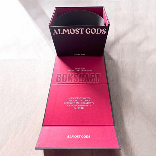 Front Opening Customized Rigid Box With Cardboard Tray Inside - Finishing: Glossy Lamination