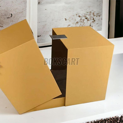 Cardboard Rectangular Customised Gift Box - Color: Yellow