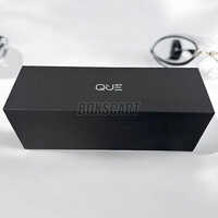 Customized Top Bottom Rigid Box Packaging With Textured Paper - Color: Black