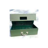 Dye Cut Briefcase Style Rigid Box - Coating Type: Customized