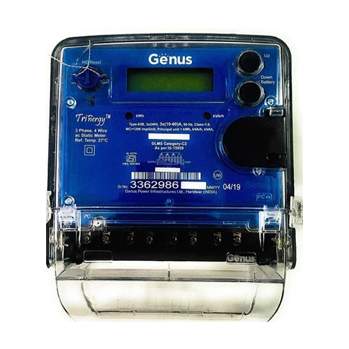 Genus 3Phase60 Amp 50Hz Class-1.0 Energy Meter - Color: Any Color